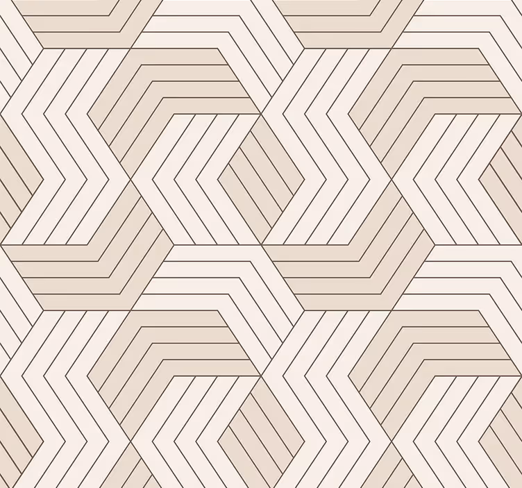 Behang geometrisch geometrisch parket - TenStickers