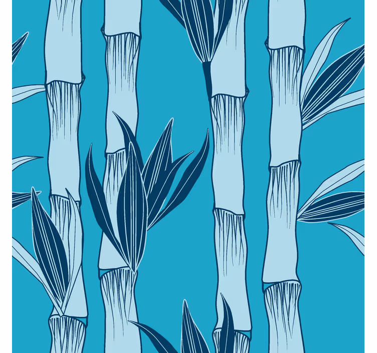Botanische stengels behang bladeren - TenStickers