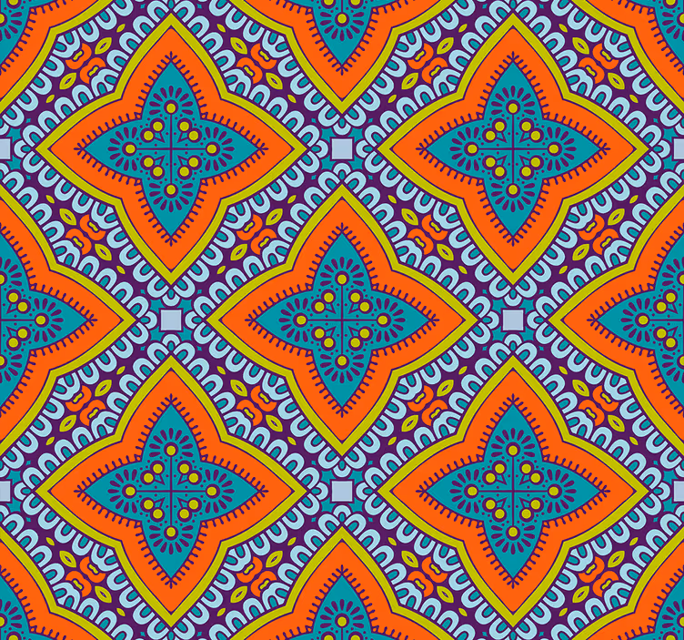 Geometrische decoratie behang geometrisch - TenStickers