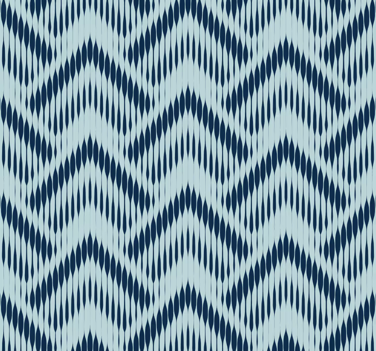 Ikat chevronpatroon behang geometrisch - TenStickers