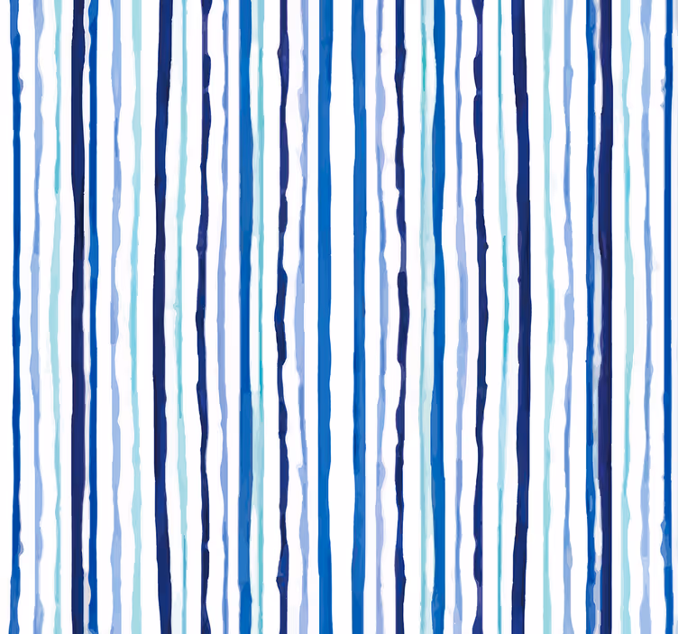 Blauw verticaal patroon behang strepen - TenStickers