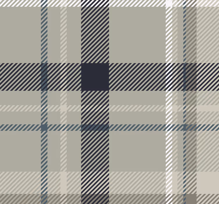 Stedelijke groene tartan behang print - TenStickers
