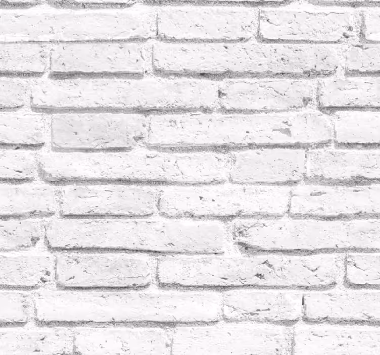 Witte baksteen patroon behang - TenStickers