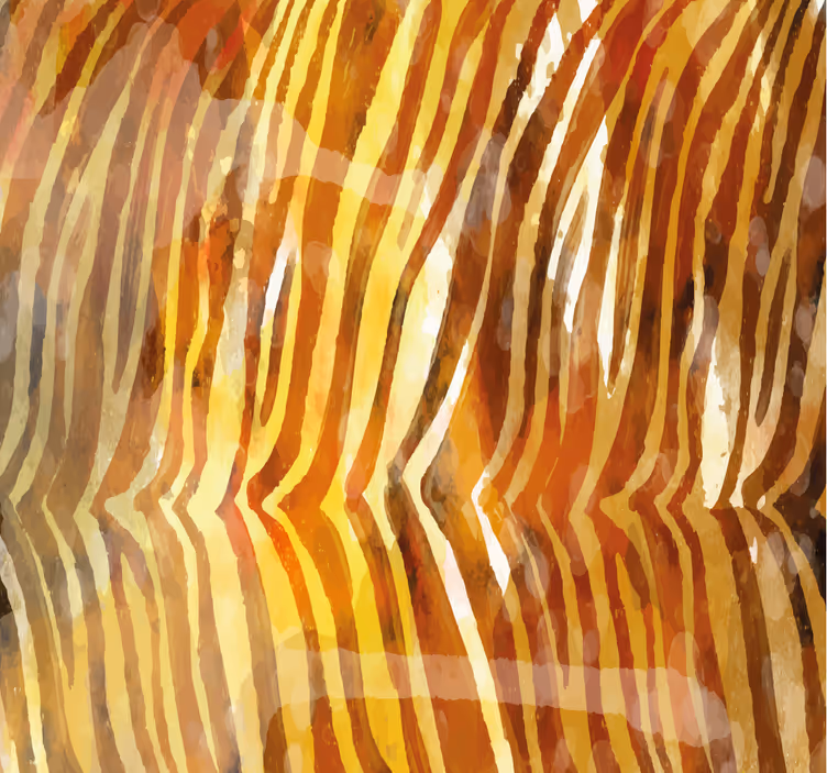 Abstracte organische lijnen zebra behang - TenStickers