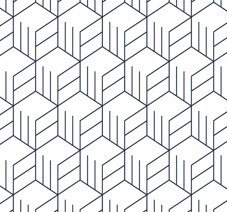 Geometrische lijnstructuur behang geometrisch - TenStickers