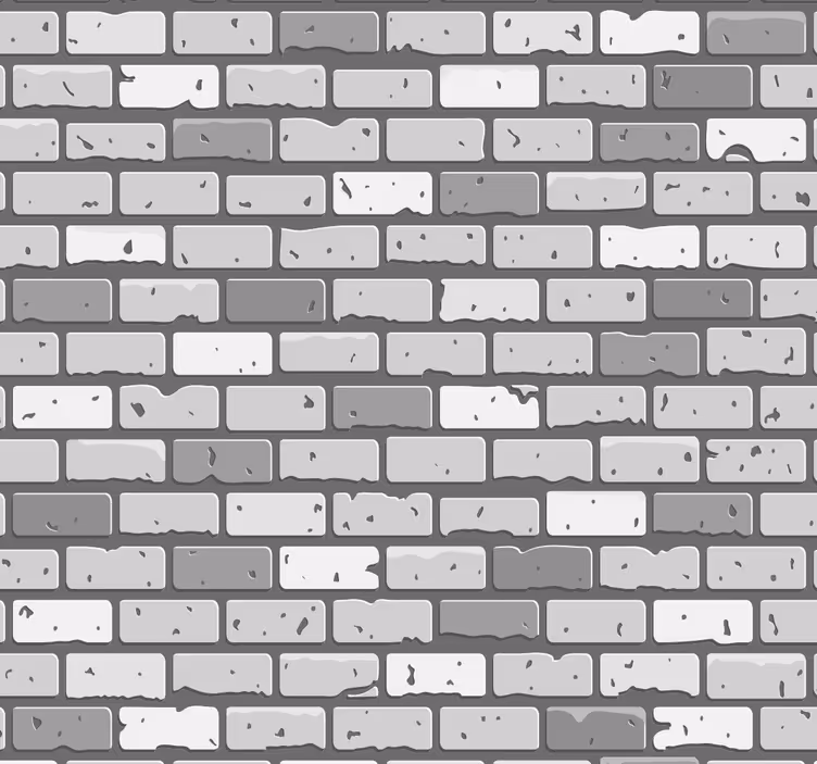 Baksteen behang Bakstenen van beton - TenStickers