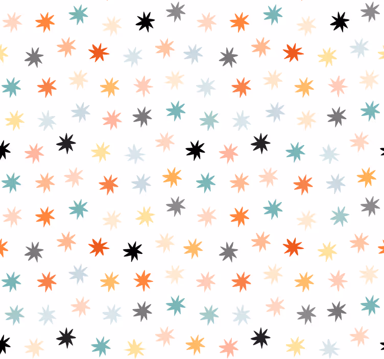 Sterretjes behang Gekroond - TenStickers