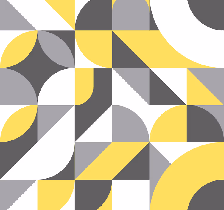 Geometrische krommen behang geometrisch - TenStickers