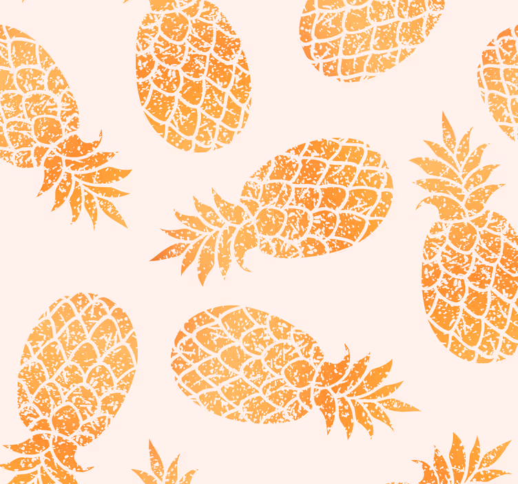 Tropisch fruitpatroon behang keuken - TenStickers