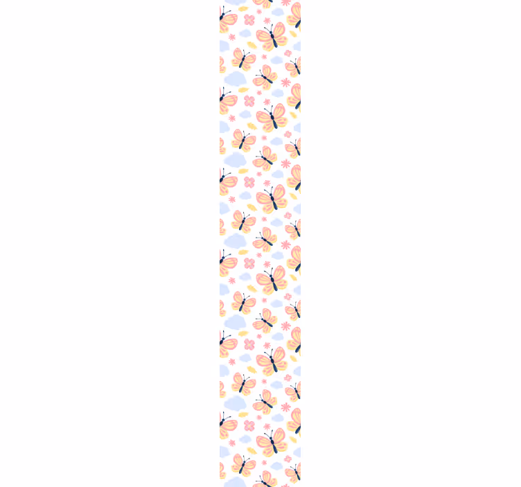 Vlinderwolkpatronen vlinders behang - TenStickers