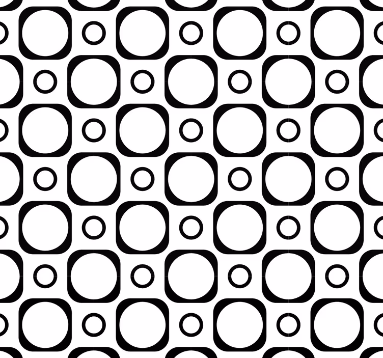 Circulaire geometrie behang geometrisch - TenStickers