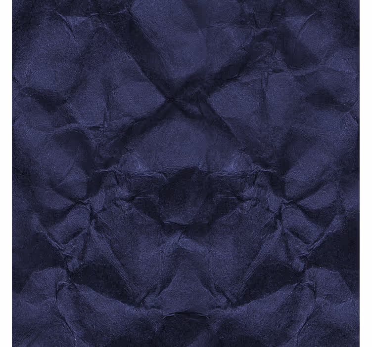Abstract behang blauw kreukelend papier print - TenStickers