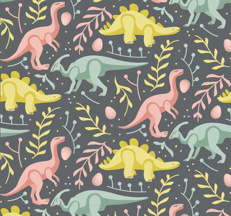 Dinosaurus behang dinosaurus cartoon spel - TenStickers