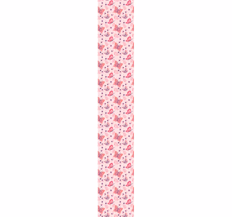 Vlinder motief patroon behang - TenStickers