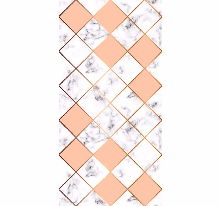 Geometrisch tegelpatroon sierlijk behang - TenStickers