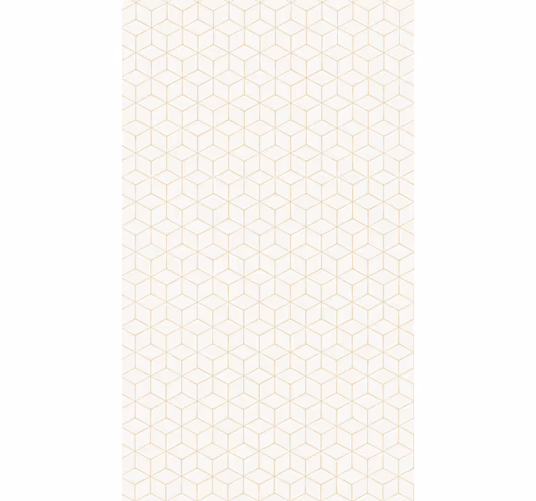 Behang geometrisch kubuspatroon - TenStickers