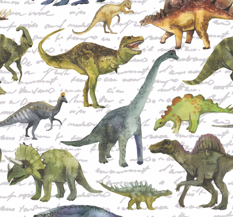Behang Realistische dinosaurussen - TenStickers