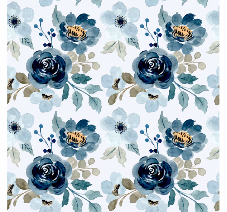 Bloemenboeketmotief bloemen behang - TenStickers