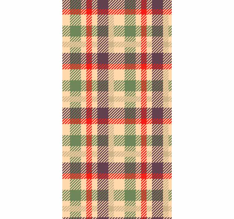 Tartan geruit patroon sierlijk behang - TenStickers