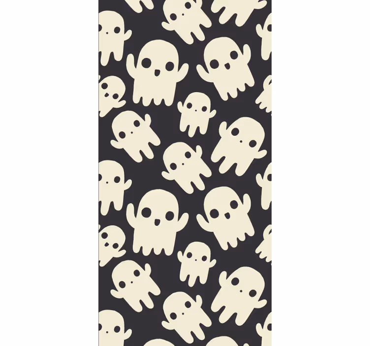 Schedel patroon halloween behang - TenStickers