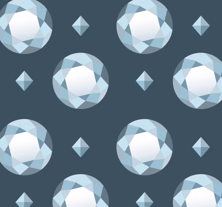 Geometrisch bolpatroon stippenbehang - TenStickers