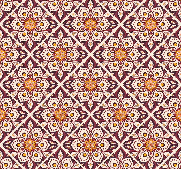 Ingewikkelde bloemenmix behang bloemsierkunst - TenStickers
