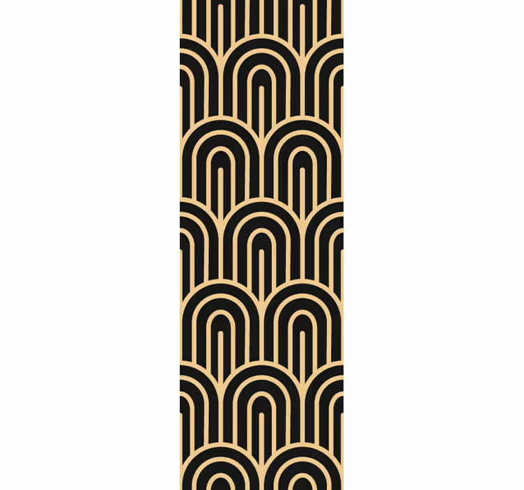 Geometrische boog behang geometrisch - TenStickers