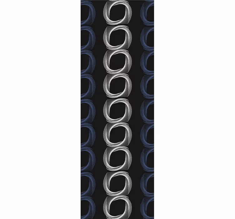 Cirkelpatronen behang abstract - TenStickers