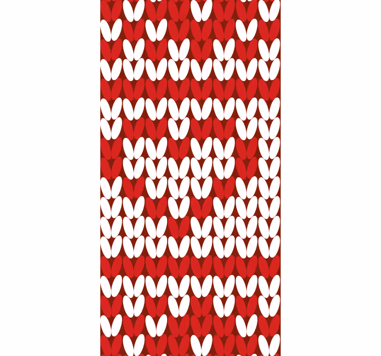 Hart stip patroon stippenbehang - TenStickers