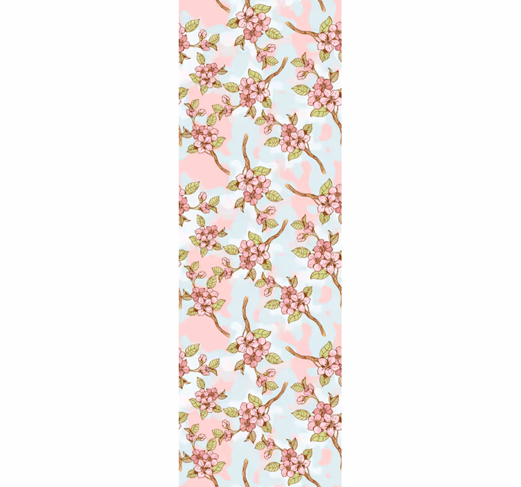 Bloeiende takken bloemen behang - TenStickers
