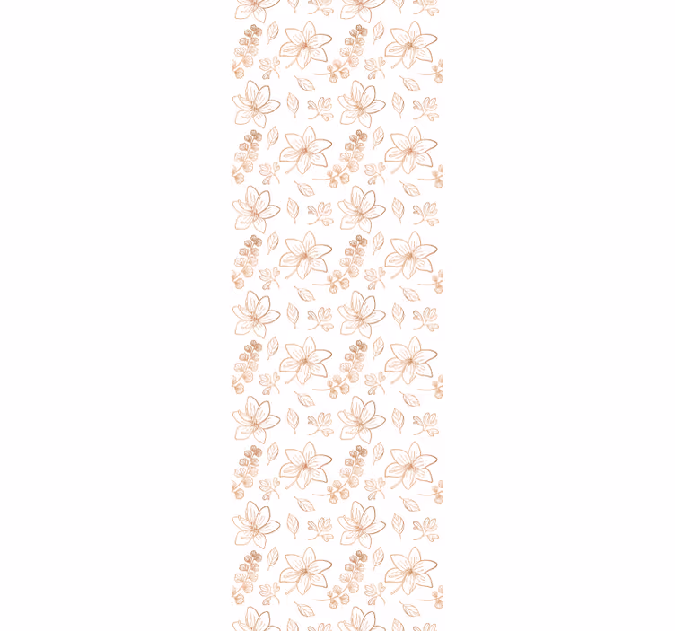 Bloemig accent bloemen behang - TenStickers