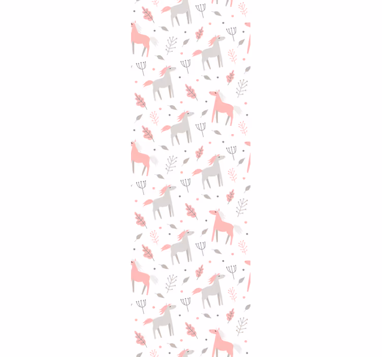 Pastelkleurig faunapatroon behang dieren - TenStickers