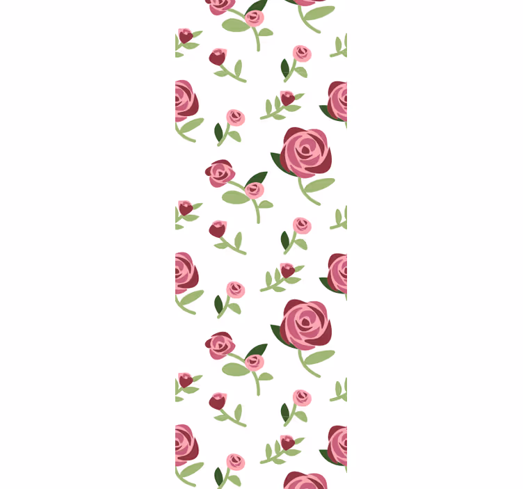 Rozenpatroon ontwerp bloemen behang - TenStickers