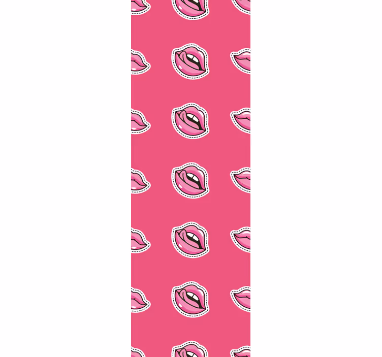 Lippen patroon ontwerp behang kunst - TenStickers