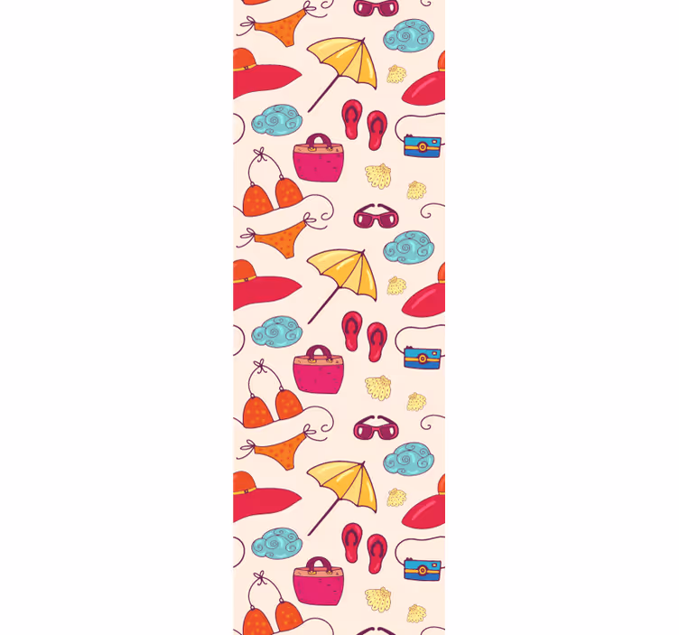 Behangpapier kinderkamer speelse accessoires - TenStickers