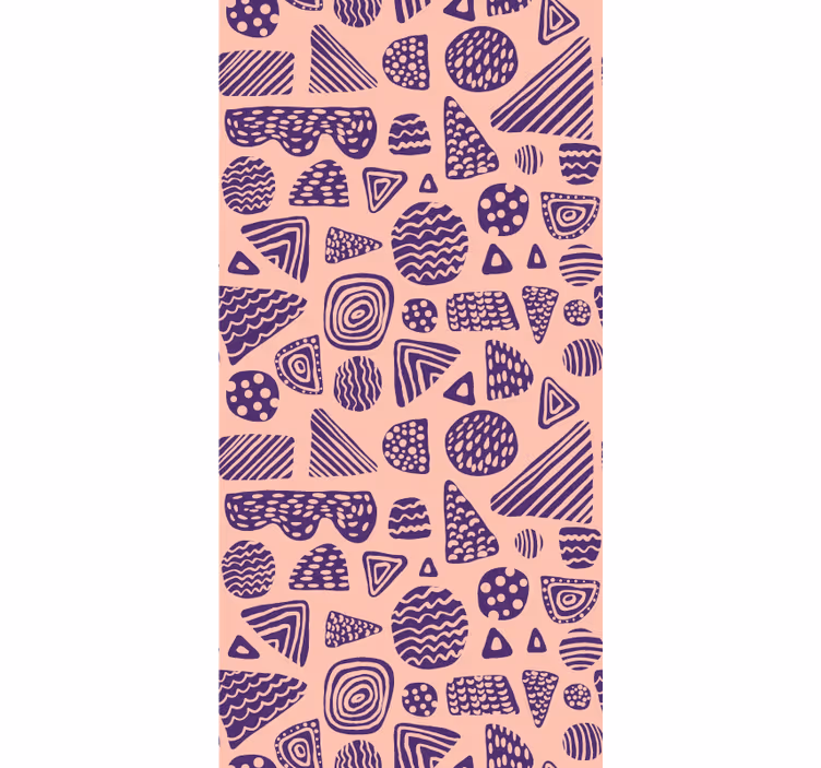 Behang woonkamer geometrische vormen ensemble - TenStickers