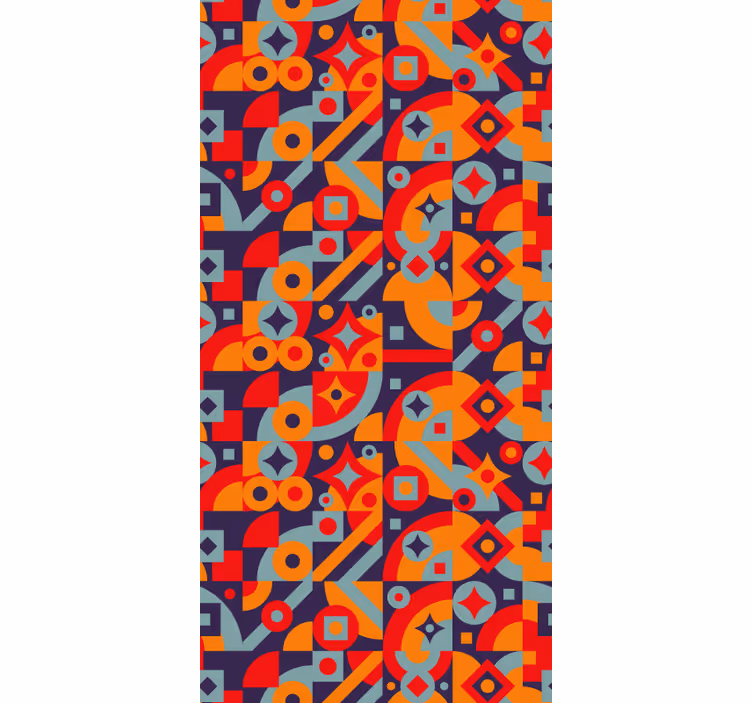Geometrische motieven behang anders vintage - TenStickers