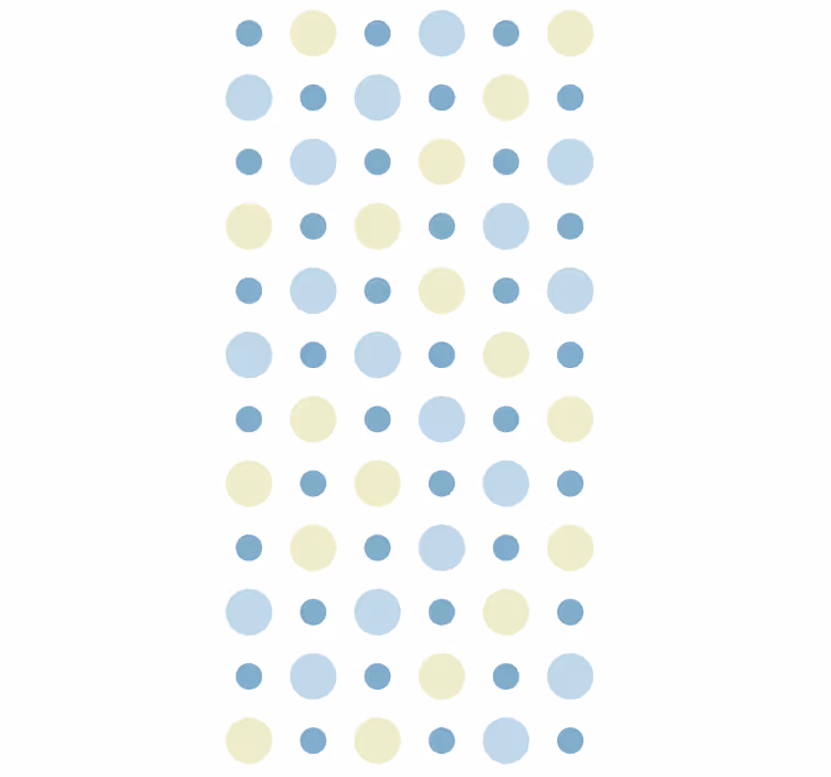 Sereniteit met stippen stippenbehang - TenStickers