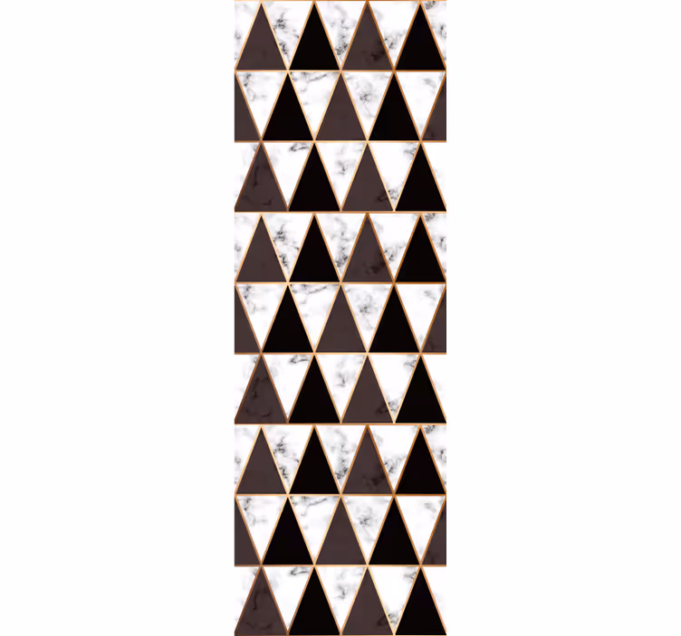 Geometrische marmeren driehoeken behang geometrisch - TenStickers