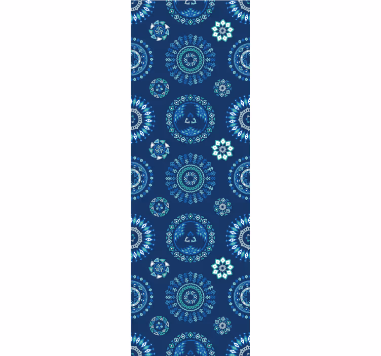 Essentie van mandala-tegels behang woonkamer - TenStickers