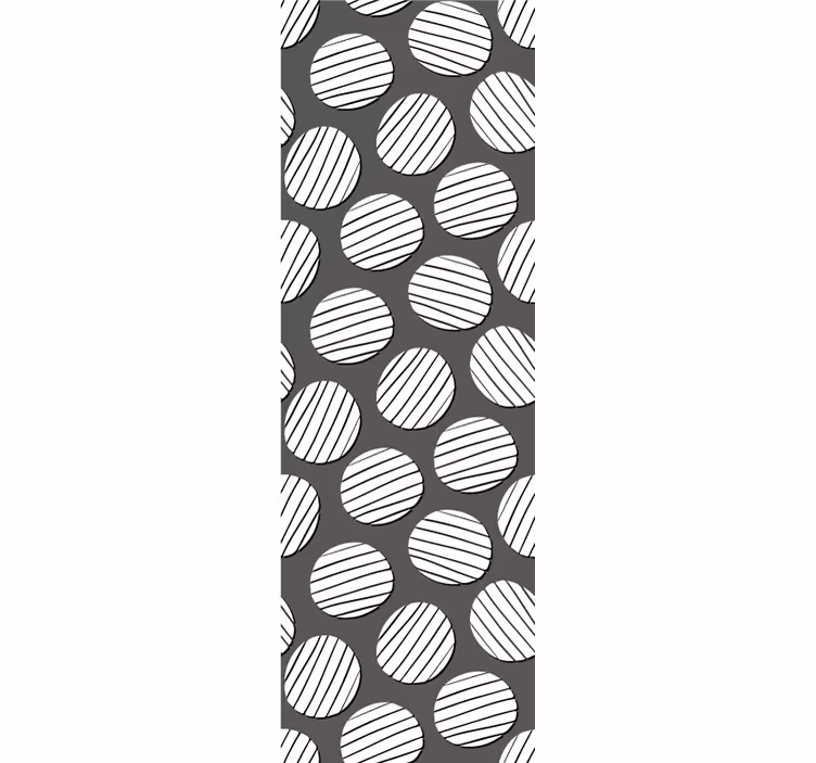 Behang geometrisch cirkelpatroon - TenStickers