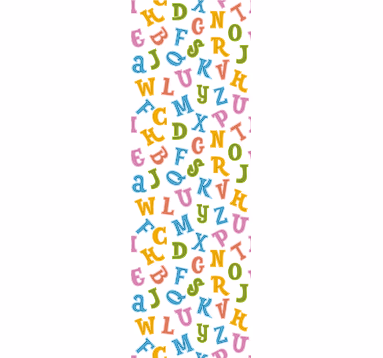 Alfabetplezier behang letters - TenStickers