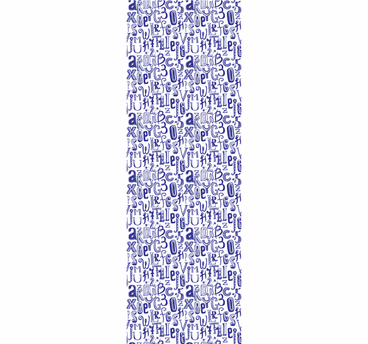 Alfabet motief behang letters - TenStickers