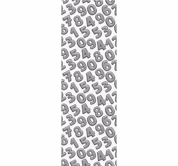 Nummerindeling behang letters - TenStickers