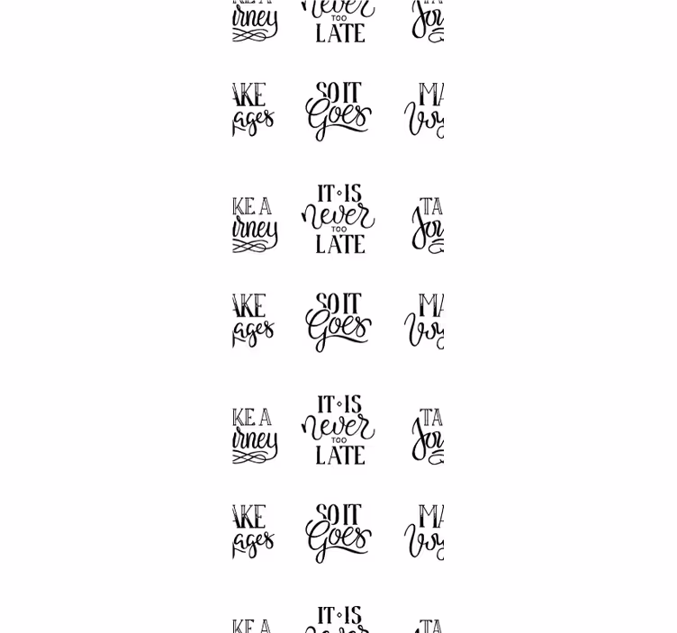 Motiverende citaten behang letters - TenStickers