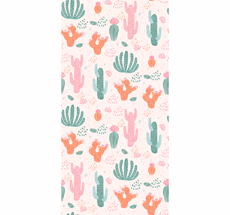 Behangpapier kinderkamer cactuspatronen - TenStickers