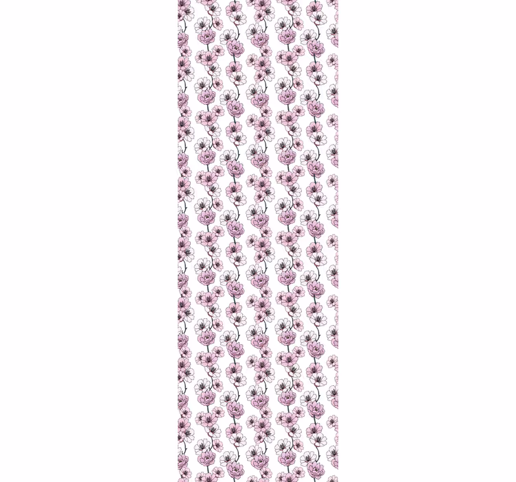 Bloemenbloesems bloemen behang - TenStickers