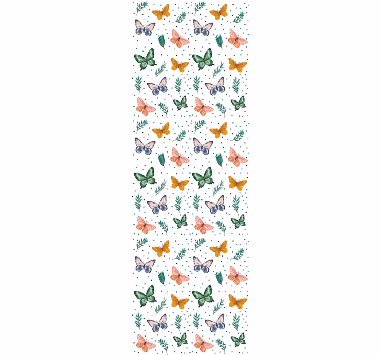 Vlinder verspreid vlinders behang - TenStickers