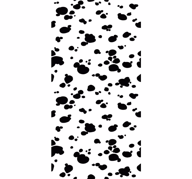 Pootafdrukpatroon behang honden - TenStickers