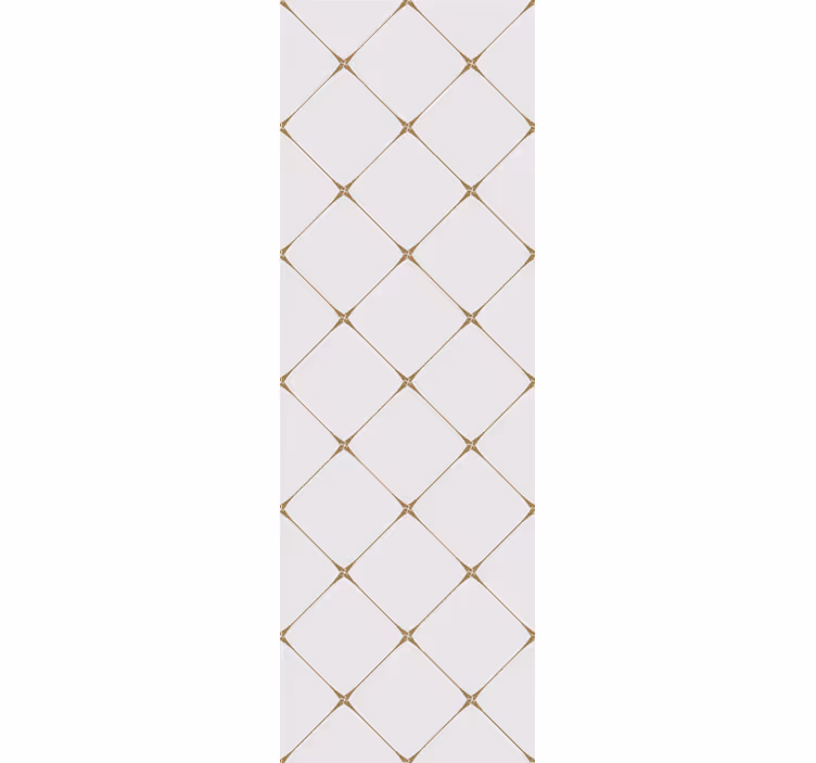 Geometrische diamantlijnen behang vierkantjes - TenStickers